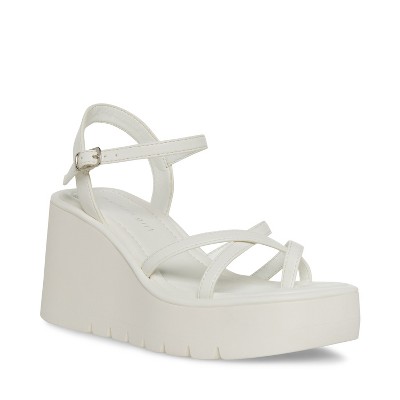 Madden Girl Vaultt Wedge With Caged Upper -white Pari, Size: 6 : Target