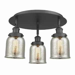Bell - 3 Light Flush Mount In Art Deco Style-9.25 Inches Tall and 16.75 Inches Wide - 1 of 1