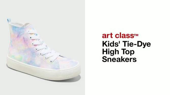 Kids' Tie-Dye High Top Sneakers - art class™, 2 of 6, play video
