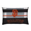 MLB San Francisco Giants Heathered Stripe Queen Bedding Set in a Bag - 3pc - 3 of 3