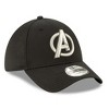 Adult Avengers Silver Symbol Perforated for Play New Era 39Thirty Fitted Hat - 3 of 4
