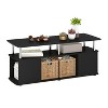 Furinno Modern TV Stand Media Entertainment Center for TV's up To 50" w/Open Storage Compartment for Living Room&Bedroom,Americano - 2 of 4