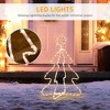 Whisen Outdoor LED Christmas Tree Rope Lights, Christmas Decoration with Ground Stakes - White - 3 of 4