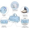Ladies' luggage bag, gym exercise luggage bag with wet pockets and shoe cabinet, weekend travel bag - 3 of 4