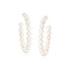 Ross-Simons 6-7mm Cultured Pearl Hoop Earrings in Sterling Silver - 2 of 4