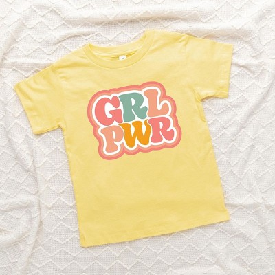 The Juniper Shop Girl Power Retro Toddler Short Sleeve Tee