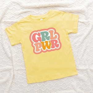The Juniper Shop Girl Power Retro Toddler Short Sleeve Tee - 1 of 2