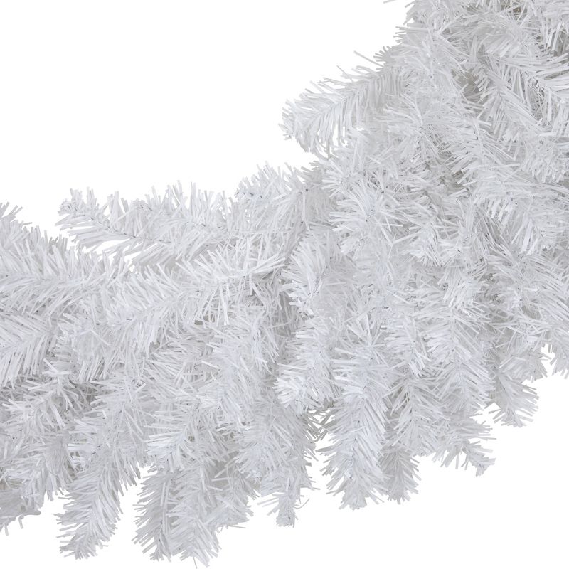 Northlight 24" Unlit White Canadian Pine Artificial Christmas Wreath, 5 of 10