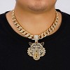 13MM Cuban Link Chain for Men - Iced Out Silver/Gold Plated, 8.5-24 Inch Hip Hop Jewelry with Box - 2 of 4