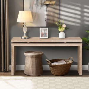 NicBex Modern Double Board Suspension Console Table for Entryway,Rustic Wooden Entryway Table Foyer Tables for Hallway,Kitchen,Living Room - 1 of 4