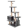 Two by Two Athens - Black Scratching Post Cat Furniture - 66 in. Tall - image 4 of 4