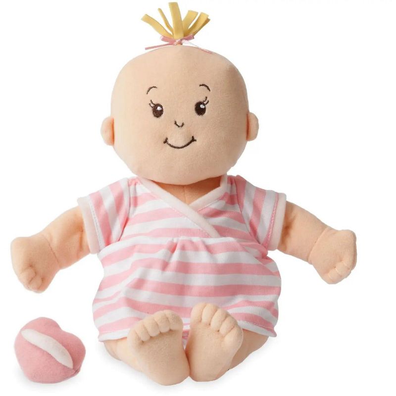 Manhattan Toy Baby Stella Peach 15" Soft First Baby Doll for Ages 1 Year and Up, No Retail Packaging, 3 of 7