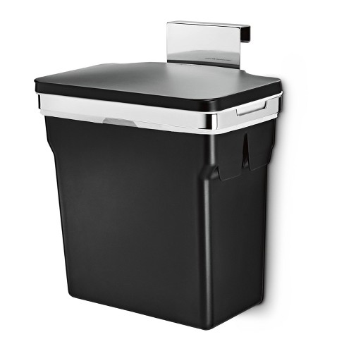 simplehuman Stainless Steel 2.6 gal. Semi-Round Step Trash Can