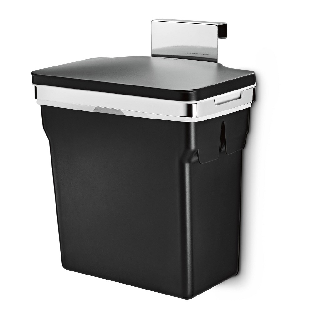 Photos - Waste Bin Simplehuman 10L In-Cabinet Hanging Kitchen Trash Can Black Plastic 