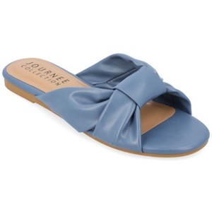 Journee Collection Womens Zetia Slip On Slide Sandals - 1 of 4
