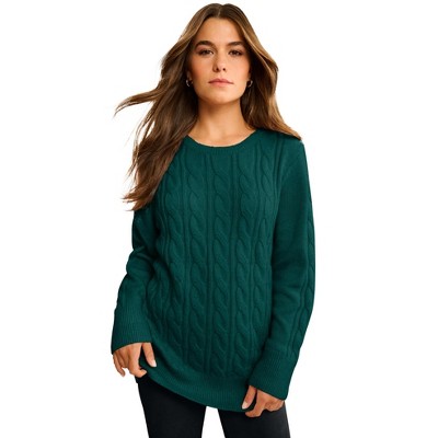 Roaman's Cashmere Cable Sweater