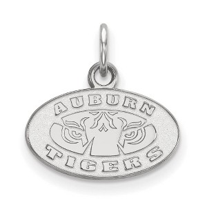 Black Bow Jewelry 10k White Gold Auburn Tigers NCAA Extra Small Pendant - 1 of 3