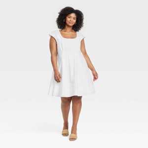 Women's Corset Woven Mini A-Line Dress - A New Day™ - 1 of 3