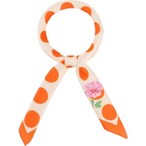 INSPIRE CHIC Women's Polka Dot Square Neck Scarves Kerchief Neckerchief Headband - 1 of 4