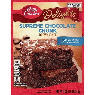 Betty Crocker Supreme Chocolate Chunk Brownie Mix - 18oz : Target