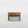 POVISON Mid-century Modern Coffee Table, Lift Top Coffee Table with Storage, Hidden Compartment, with 3 Ottomans, Brown, 31.49" - 4 of 4