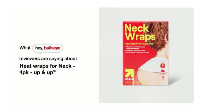 Heat wraps for Neck - 4pk - up &#38; up&#8482;, 2 of 5, play video