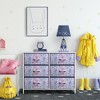 Sorbus 6 Drawers Dresser- Storage Unit with Steel Frame, Wood Top, Fabric Bins - for Bedroom, Closet, Office and more - 2 of 4