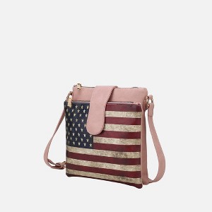 MKF Collection Josephine Vegan Leather Women’s FLAG Crossbody Bag by Mia K - 1 of 4