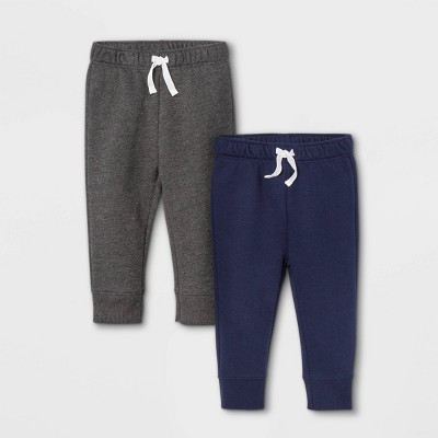Image of Baby Boys' 2pk Fleece Jogger Pull-On Pants - Cat & Jack™