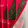 RT Designers Collection Christmas Tree Slub Shower Curtain 70" x 72" Red/Green - 3 of 4