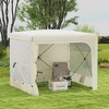 Outsunny 7' x 8' Pop Up Canopy, UV-Resistant Camping Tent with Curtains, Nettings and Carry Bag - 3 of 4