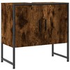 vidaXL Bathroom Sink Cabinet Smoked Oak 23.6"x13"x23.6" Engineered Wood - 2 of 4