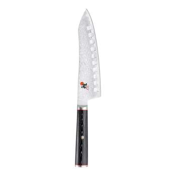 Miyabi Kaizen 7-inch Hollow Edge Rocking Santoku Knife