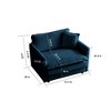 NicBex Modular Sofa Chair, Comfy Deep Single Sofa, Upholstered Sleeper Sofa with 1 Toss Pillow, Sectional Couch for Living Room, Reading Armchair - 2 of 4