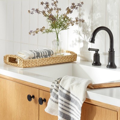 7&#34;x14&#34; Natural Woven Bathroom Tray - Hearth &#38; Hand&#8482; with Magnolia