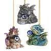 Design Toscano Three Dragon Virtues Gothic Holiday Ornament Set of Three - 3 of 4
