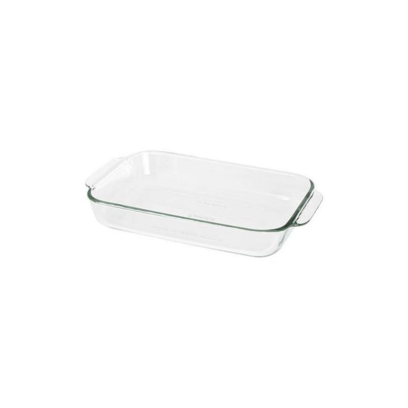 Pyrex Basics 2 Quart Glass Oblong Baking Dish Set, Clear 7 x 11 inch (Pack of 2), 2 of 5