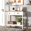 NicBex Modern Farmhouse Style End Table with 2 Drawers & Bottom Shelf,Rustic Side Table,Console Table for Bedroom,Living Room - 2 of 4
