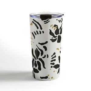 evamatise Abstract Spider Orchids Travel Mug 20 oz Stainless Steel Travel Mug - Deny Designs - 1 of 4