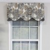 RLF Home Verona Petticoat Modern Premium Design Printed Valance 3" Rod Pocket 50" x 15" Sand/Gray - 2 of 3