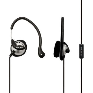 Koss KSC22i Ear Clip - Stereo - Mini-phone - Wired - 16 Ohm - 60 Hz - 20 kHz - Earbud, Over-the-ear - Binaural - In-ear - 4 ft Cable - Black - 1 of 1