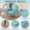 CAVINAS Polyester Accent Chair with High Backrest and Metal Gold Legs,Upholstered Living Room Chairs,Reading Chairs for Living Room - 4 of 4