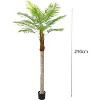 Acekool 2-Pack 82.7" Artificial Palm Trees, Realistic Faux Tropical Plants for Indoor and Outdoor Home, Office, Poolside, Balcony Décor - 3 of 4