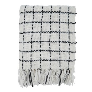 Saro Lifestyle Checkered Throw, 50x60 inches, Multicolored - 1 of 4