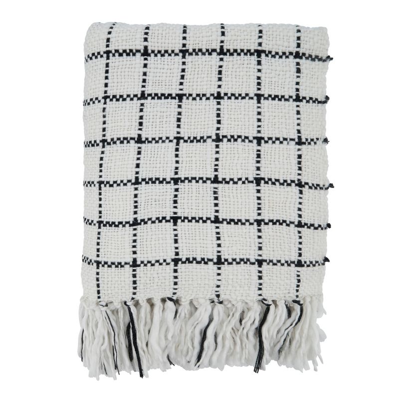 Saro Lifestyle Checkered Throw, 50x60 inches, Multicolored, 1 of 6