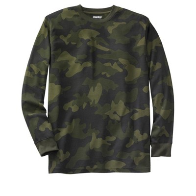 KingSize Men's Big & Tall Tall Waffle-Knit Thermal Crewneck Tee Tall