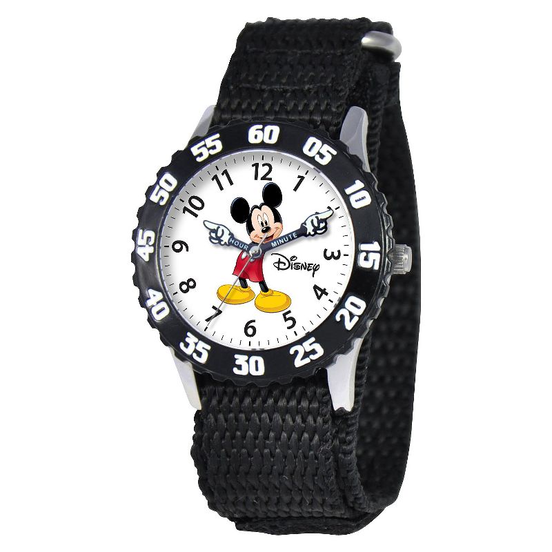 Boys' Disney Mickey Mouse Watch - Black, 1 of 6
