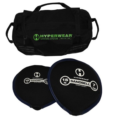 Hyperwear Assortment Workout Sandbag System with Pre-Filled SandBell Assortment Kettlebells