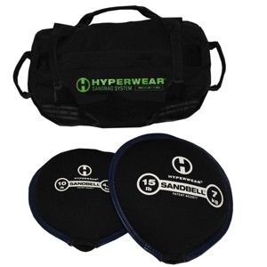 Hyperwear Assortment Workout Sandbag System with Pre-Filled SandBell Assortment Kettlebells - 1 of 4