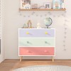 KTMBDW Kids 3 Drawer Dresser, Baby Nightstand for Bedroom, Storage Cabinet for Toddler Child for Living Room, Closet, Apartment - 2 of 4